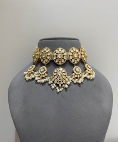 925 Silver Ivory Noor Bridal Choker Set