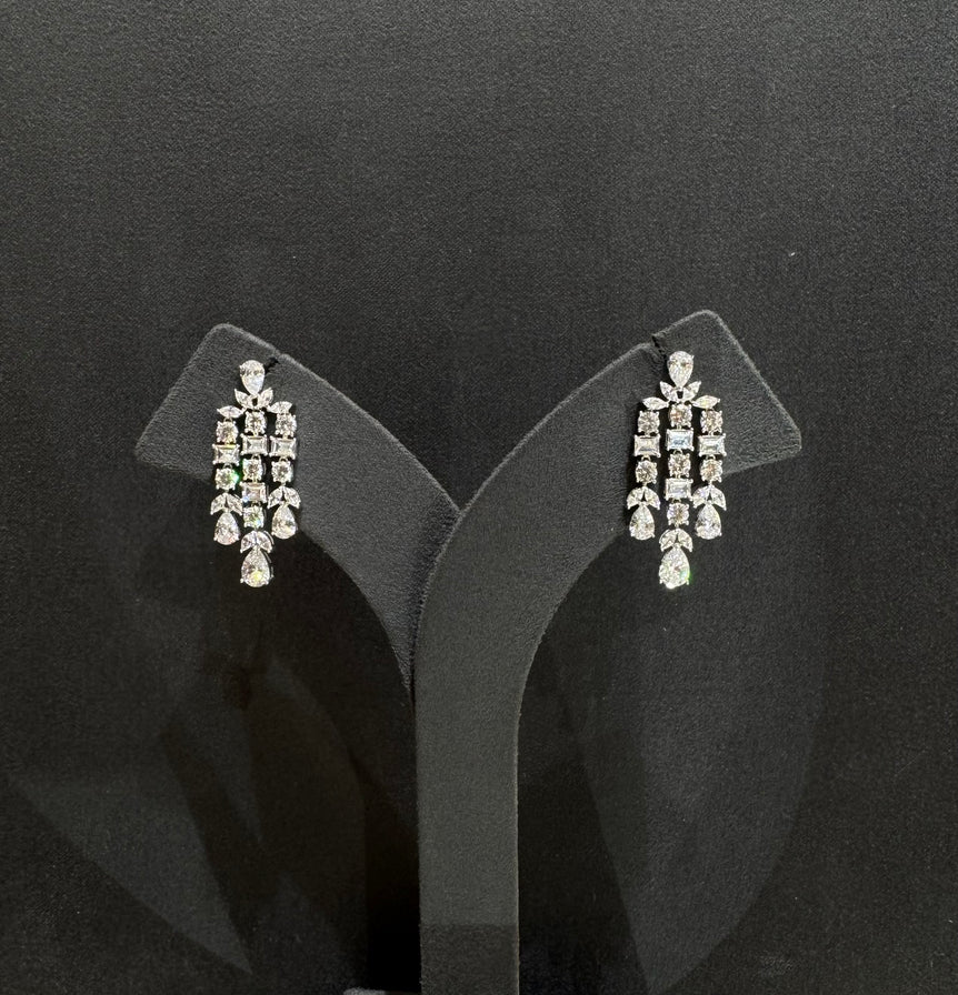 925 Silver Statement Diamond Look Earring