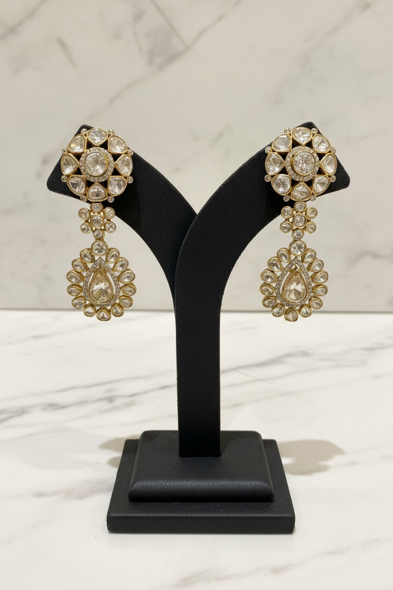 Heavy Polki Earrings