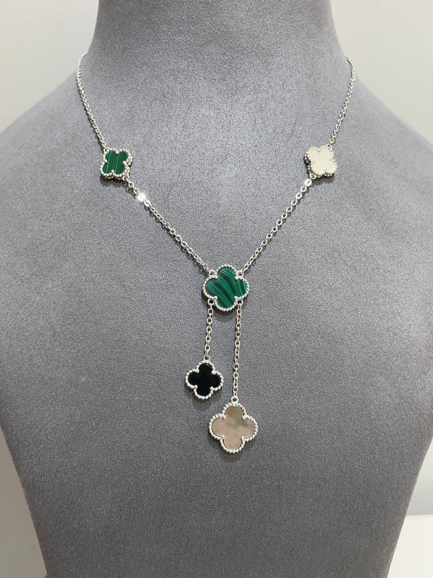 925 Silver Mix Colour Van cleef Inspired Pendant