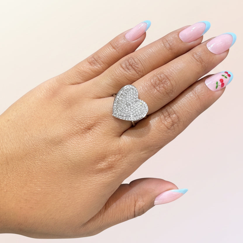 Heart Shaped Diamond Ring