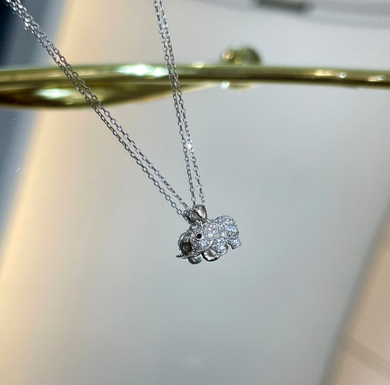 925 Silver Elephant Pendant