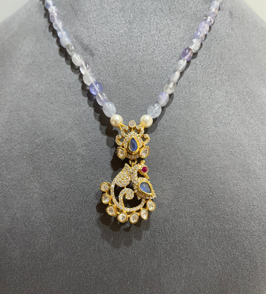 925 Silver Peacock Traditional Pendant