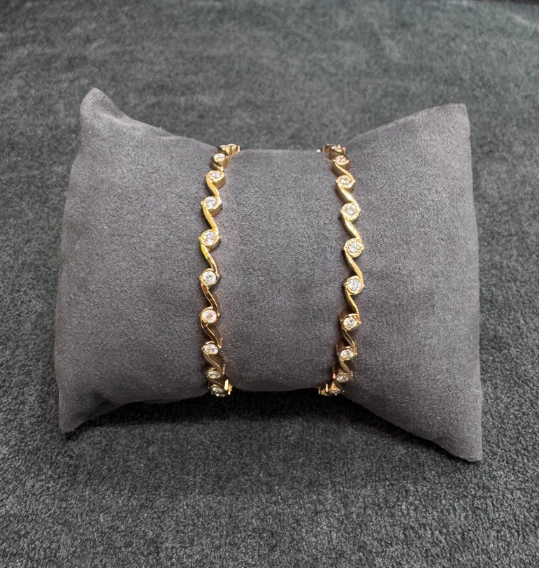 925 Silver Sleek Vine Everyday Wear Bangle