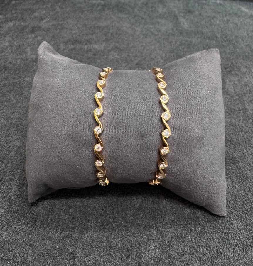 925 Silver Sleek Vine Everyday Wear Bangle