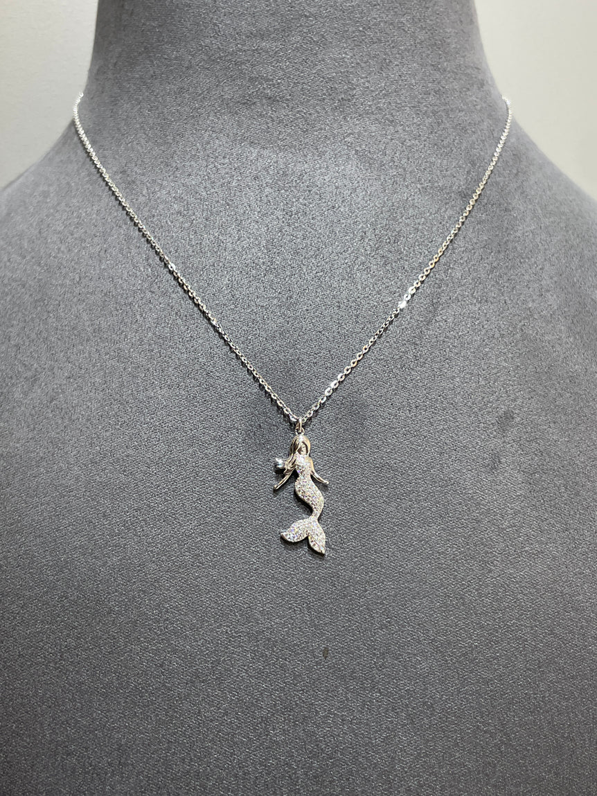 925 Silver Mermaid Pendant