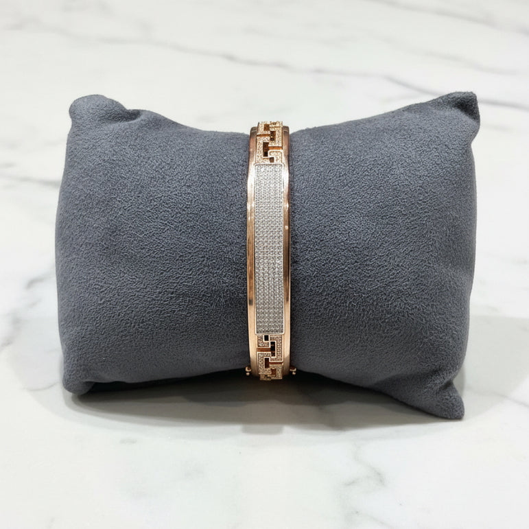 Modern Designer Pavé Sparkle Openable Bracelet