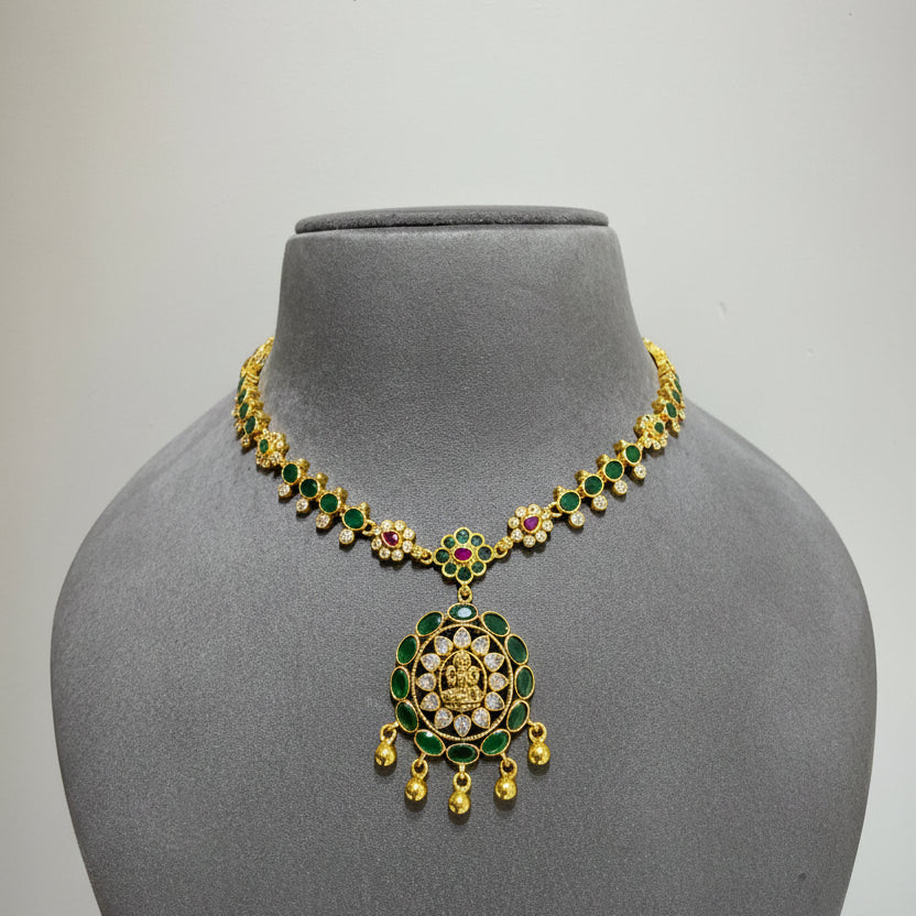 perial Sacred Laxmi Circular Gold Look Set
