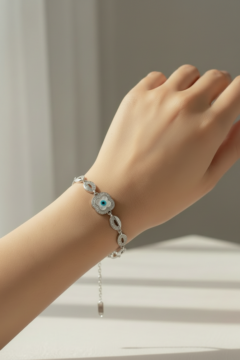 The Protective Four-Leaf Clover Diamond Bracelet
