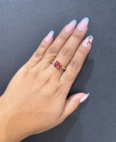 925 Silver Ruby Daily Wear Ring