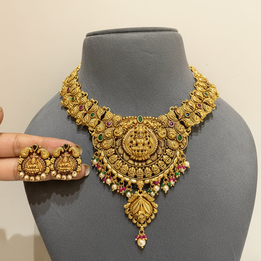 Heritage Antique Nakshi Laxmi Concentric Set