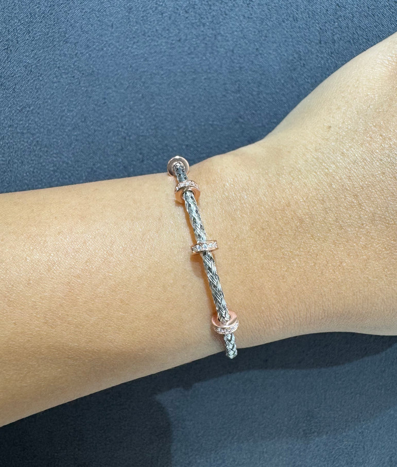 925 Silver Solid Wired Bracelet