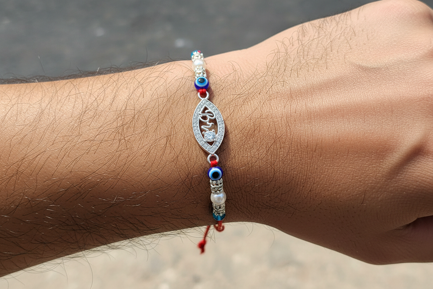 Elegant "Bro" Evil Eye Rakhi