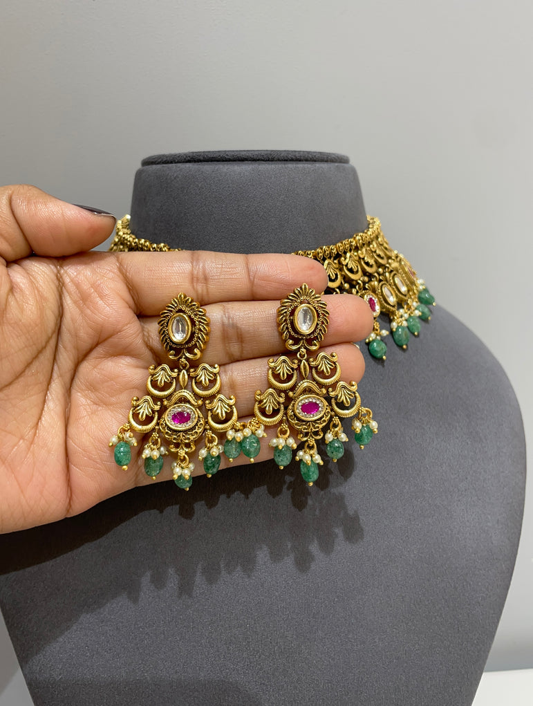 925 Silver Kanakavalli Bridal Choker Set