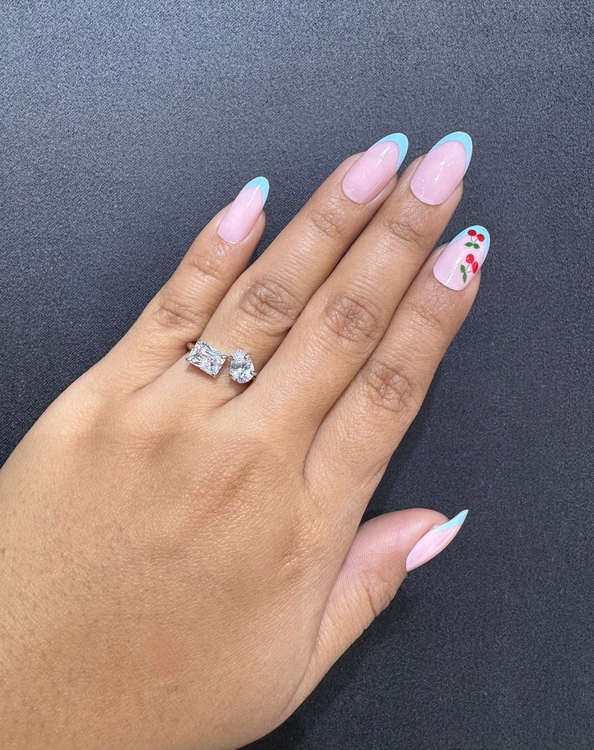 925 Silver Toi Moi Diamond Look Ring