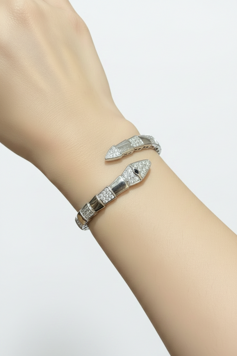 Bvlgari Serpenti Viper Inspired Diamond Look Bracelet