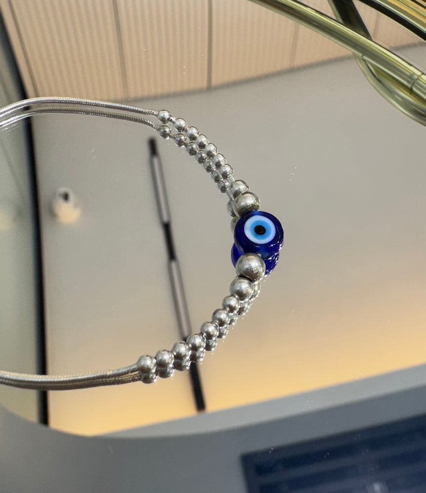 EVIL EYE PURE SILVER BRACELET