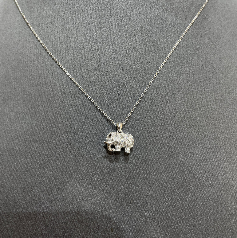 925 Silver Elephant Pendant