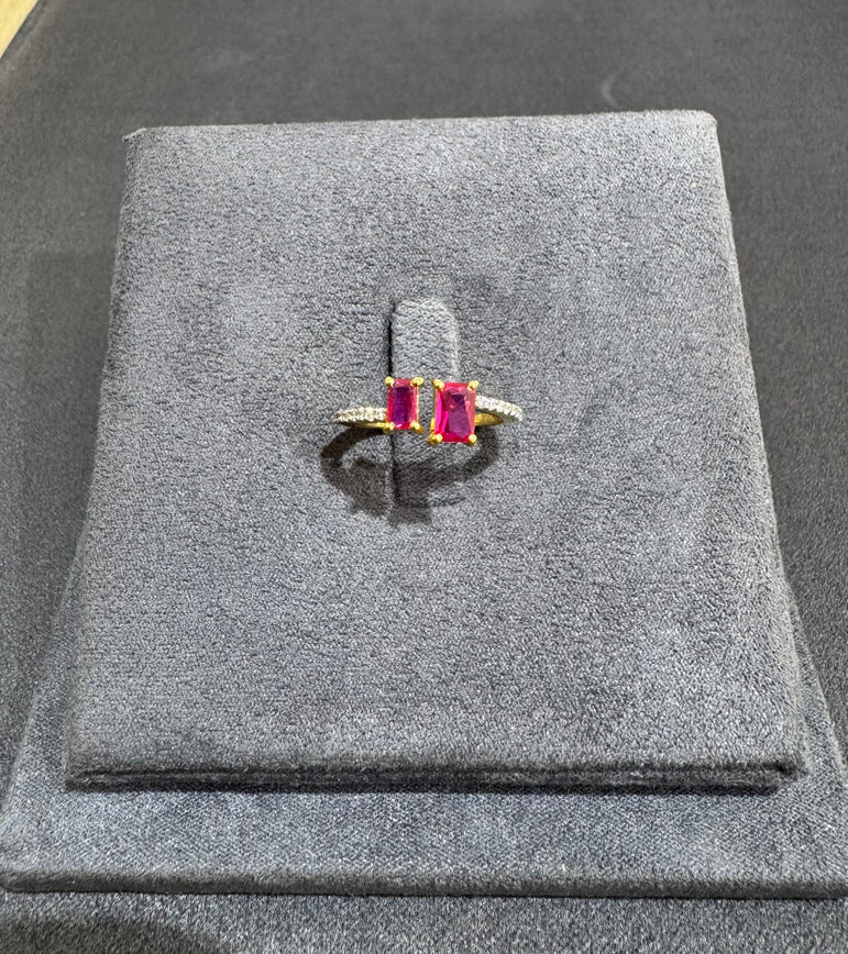 925 Silver Ruby Daily Wear Ring