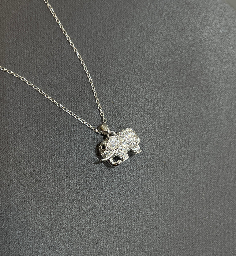 925 Silver Elephant Pendant