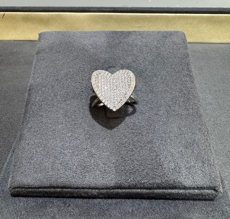 925 Silver Heart Shaped Ring