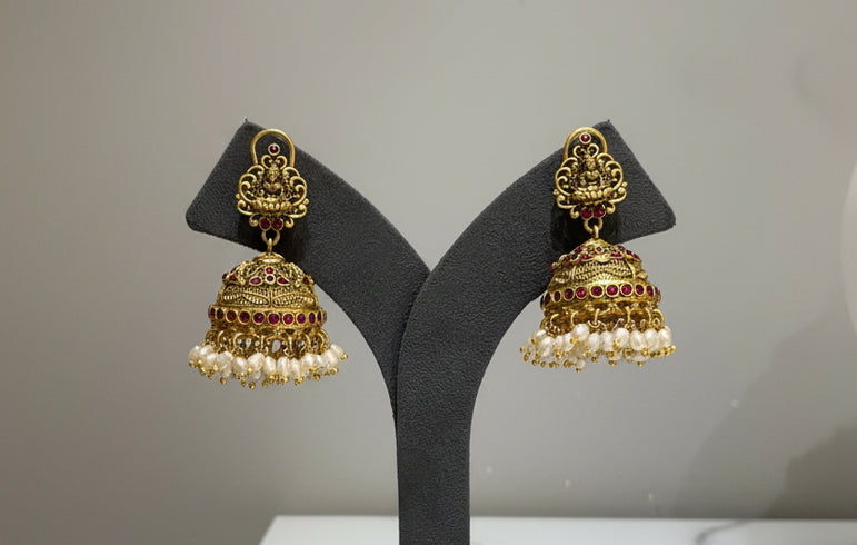 Royal Antique Gold Lord Balaji Nakshi Long Set