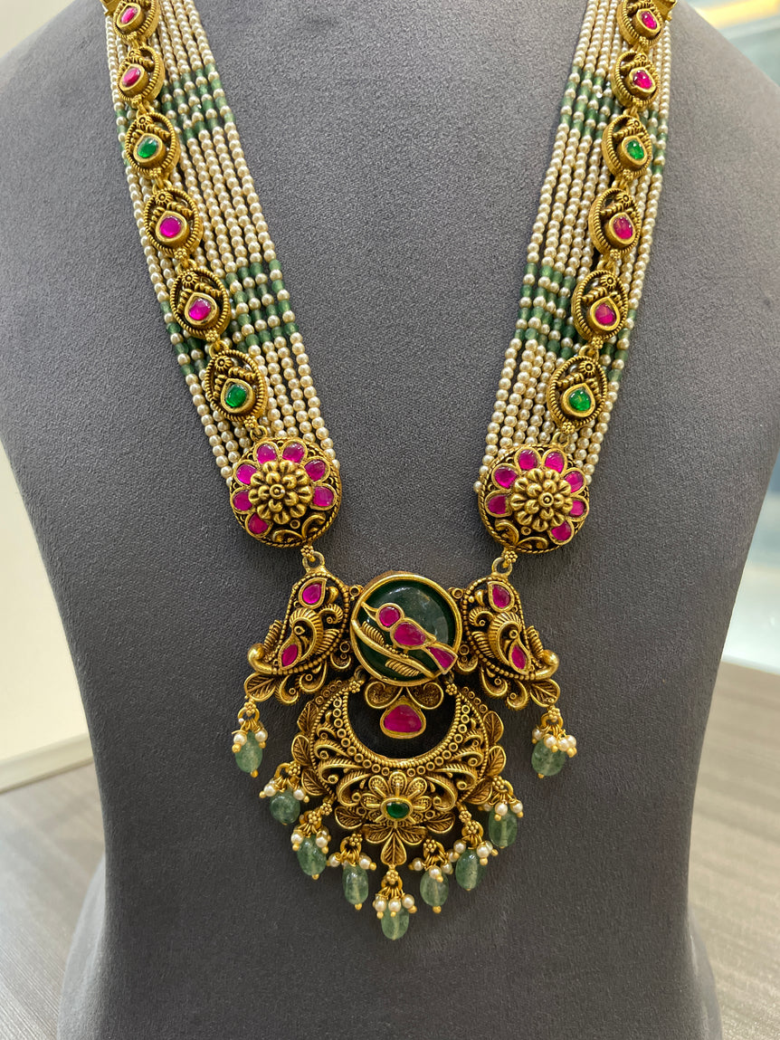 925 Silver Royal Real Gold Look Necklace Set