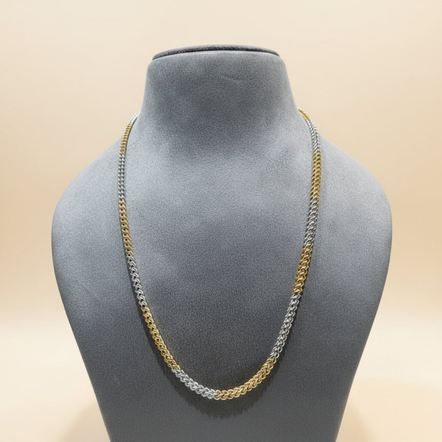 Silver Dual-Tone Men's Chain