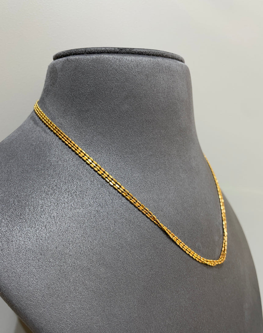 925 Silver Triple Line Chain