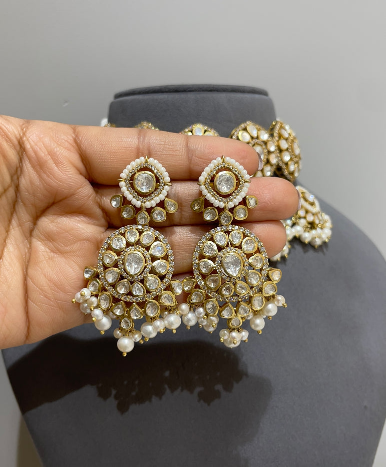 925 Silver Ivory Noor Bridal Choker Set