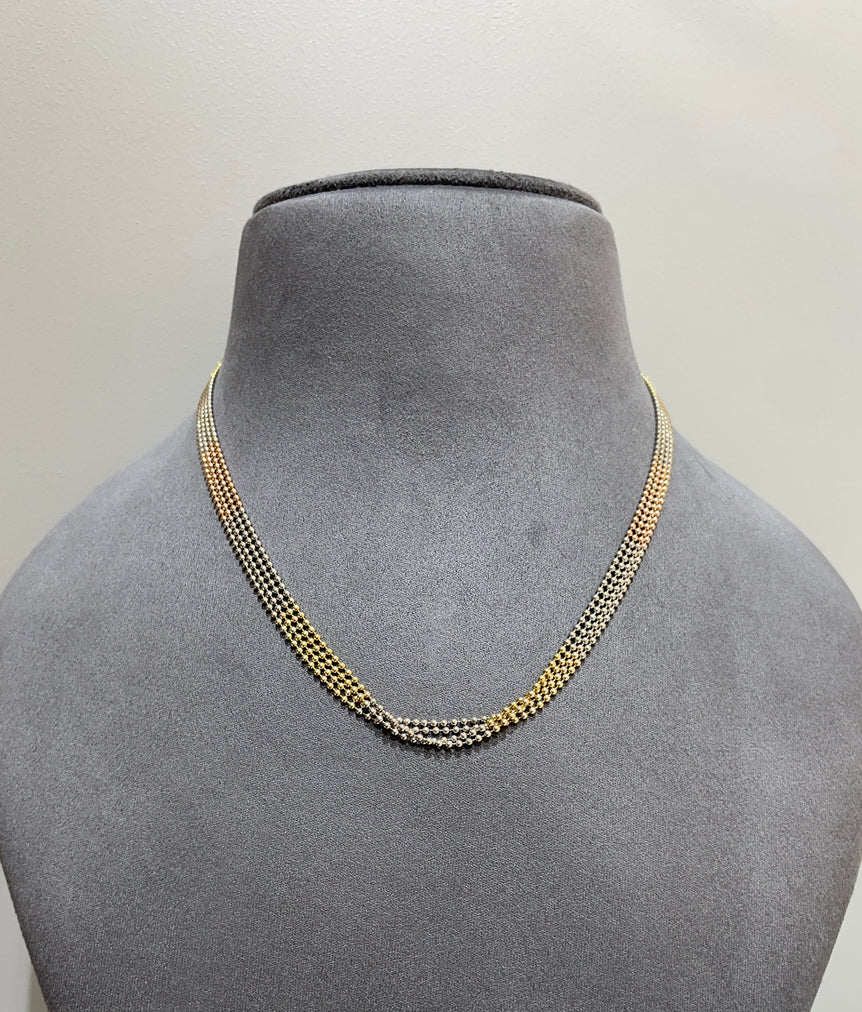 925 Silver Quadruple Chain