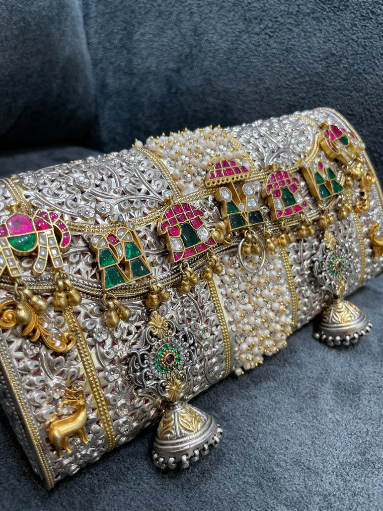 925 Silver Baraat Detailed Purse