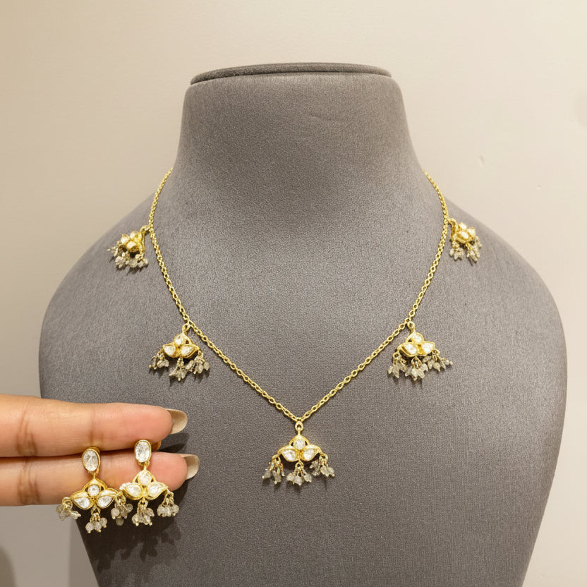 Lightweight Polki Charm Set