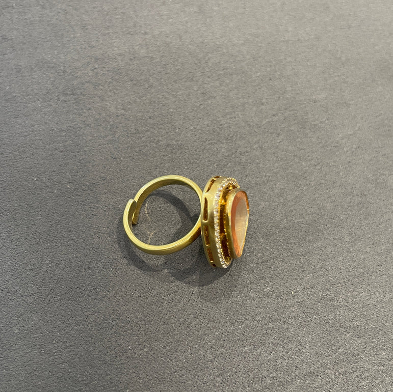 925 Silver Moira Polki Ring