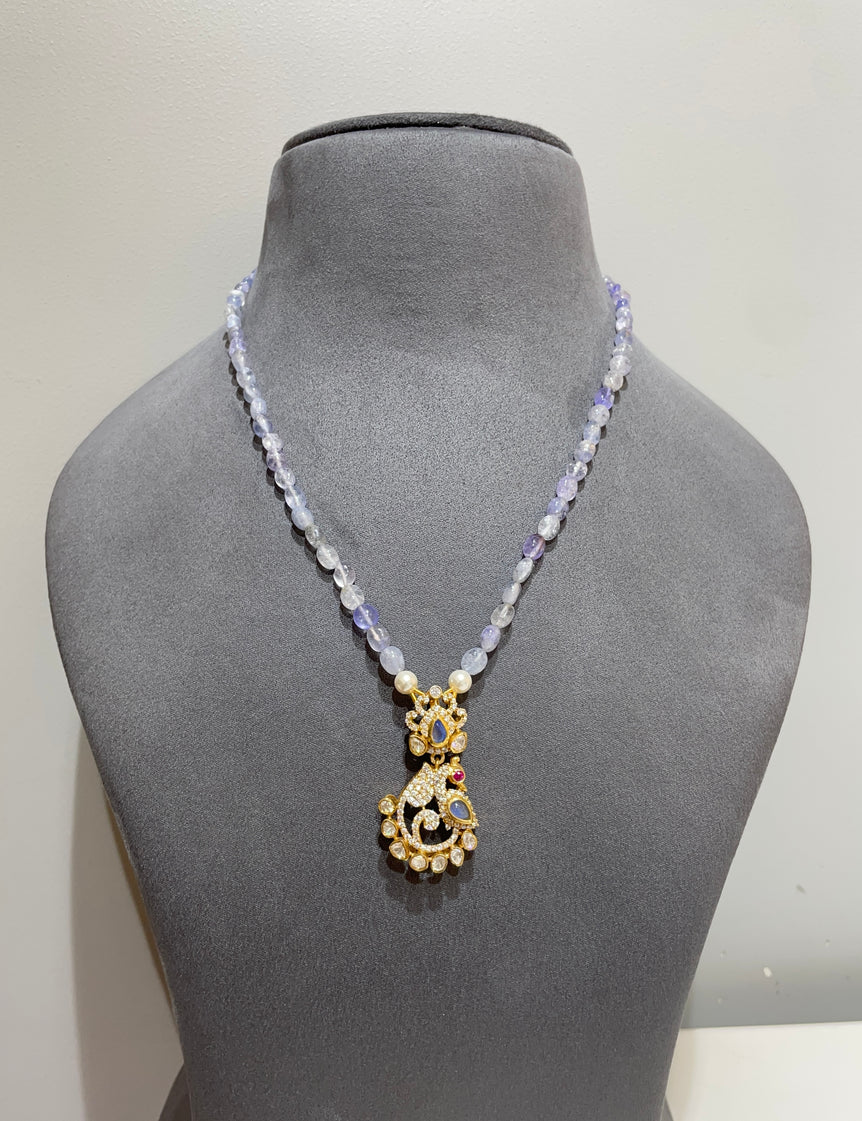 925 Silver Peacock Traditional Pendant