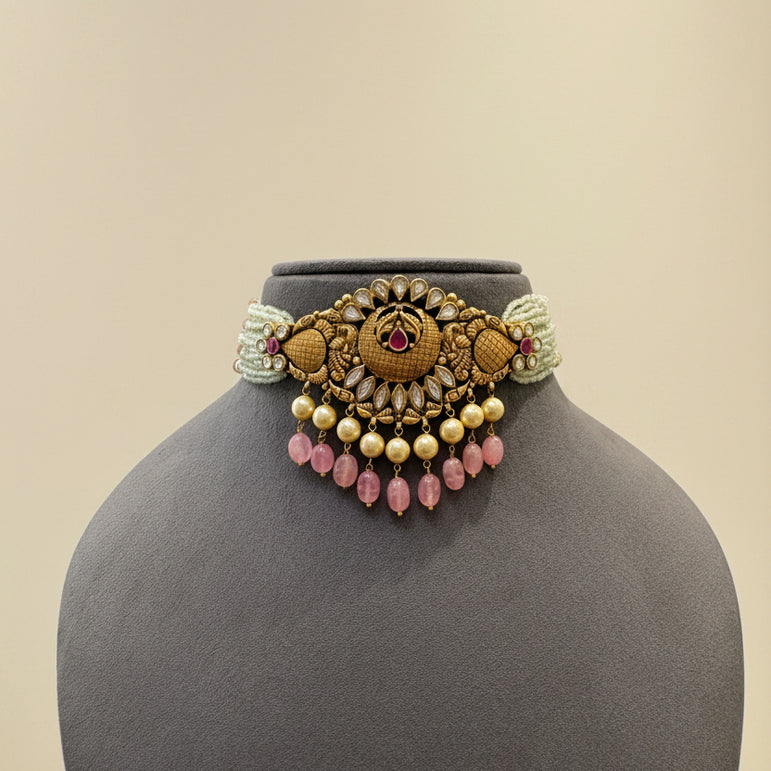 Heritage Nakshi Blossom Choker