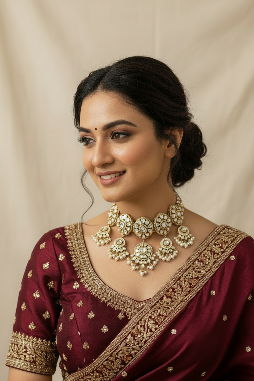 Royal Pearl Polki Choker