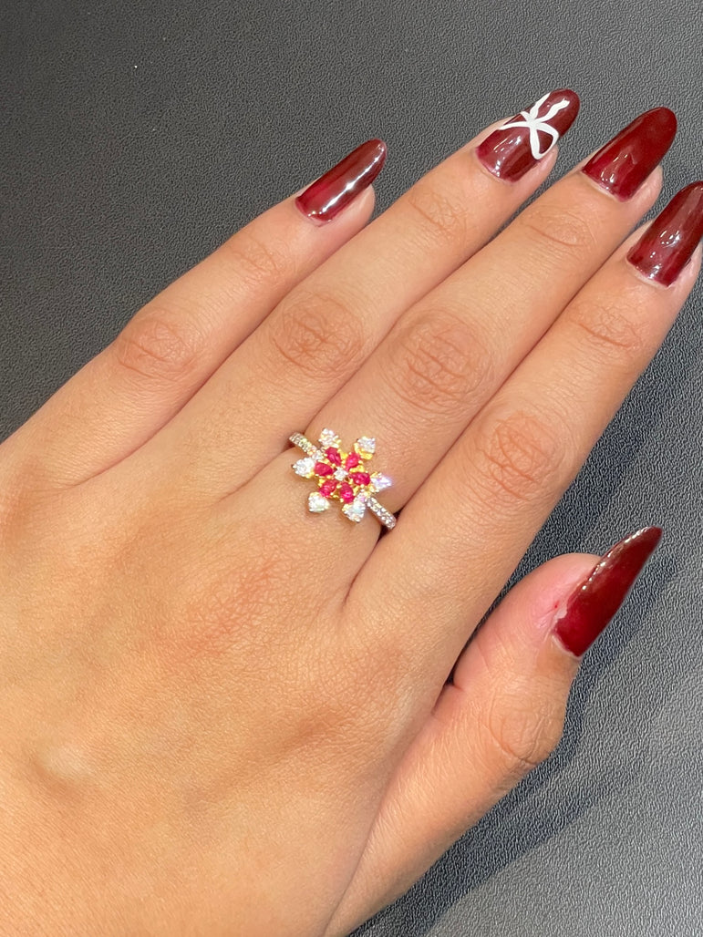 Ruby Starburst Ring