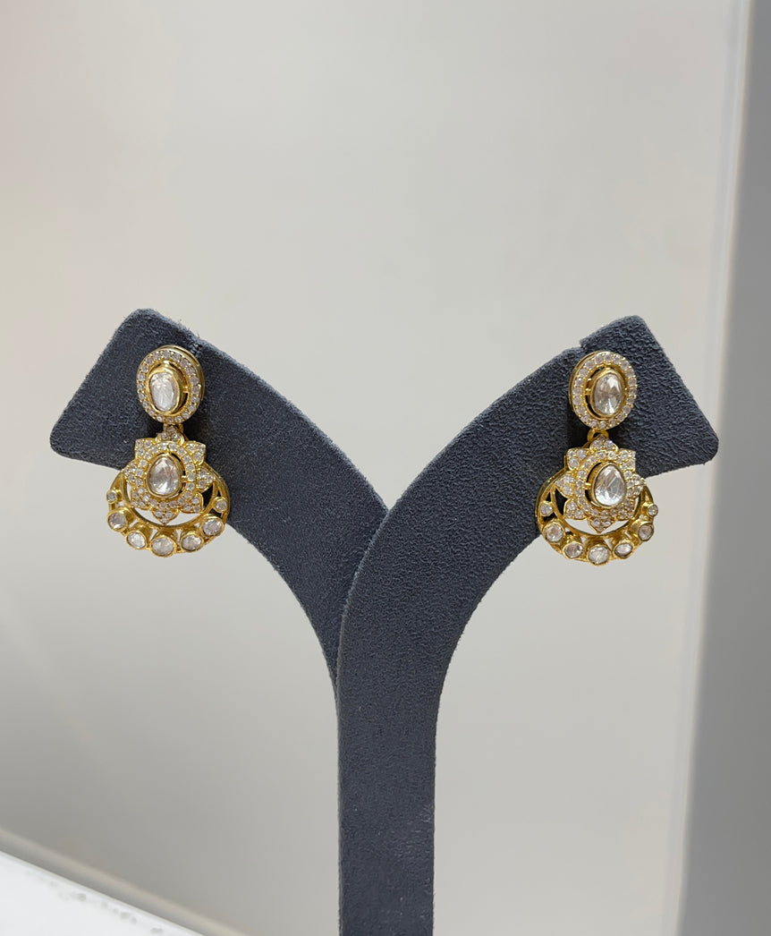 925 Silver Mini Chandbali Earrings
