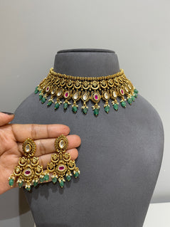 925 Silver Kanakavalli Bridal Choker Set