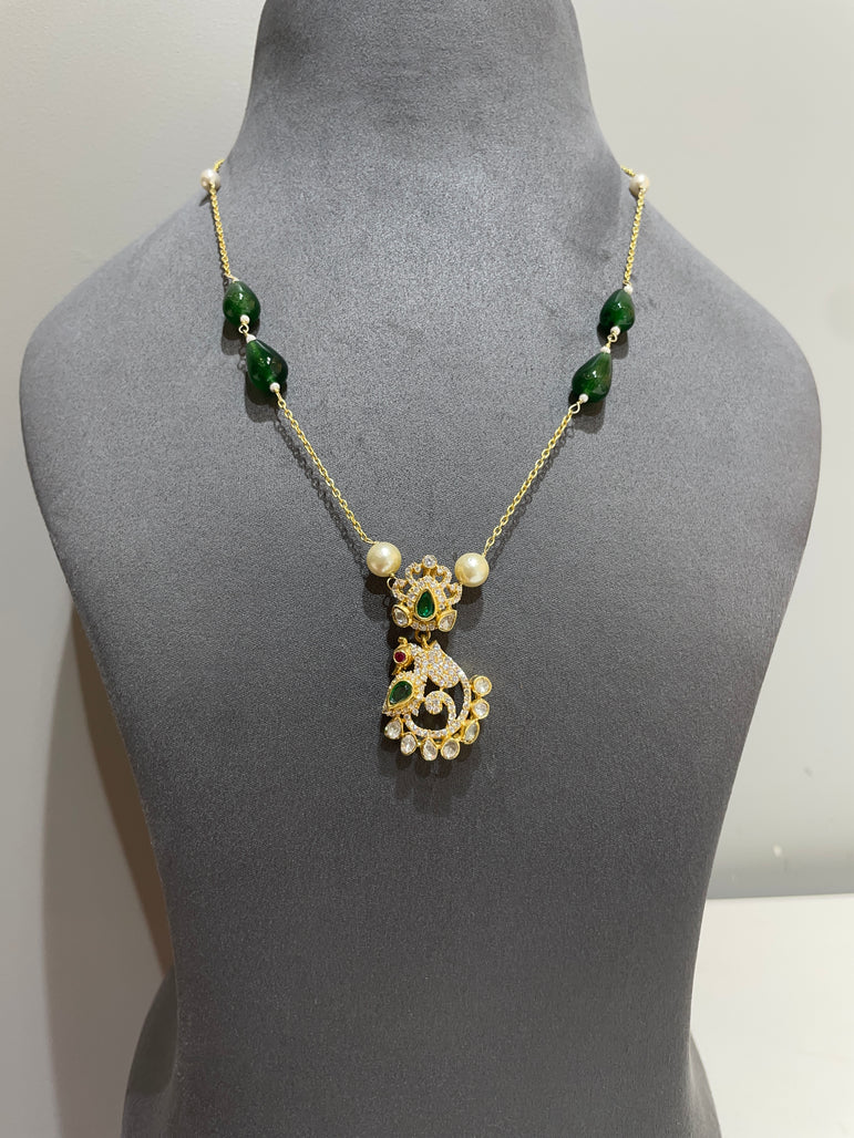 925 Silver Traditional Peacock Pendant