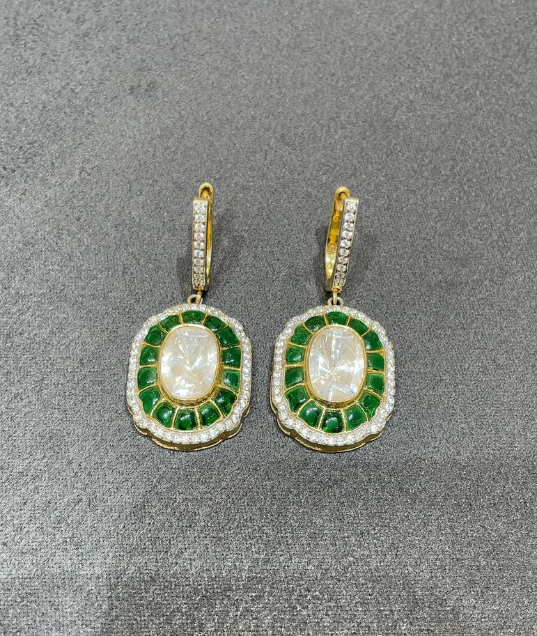 925 Silver Jadee Polki Earrings