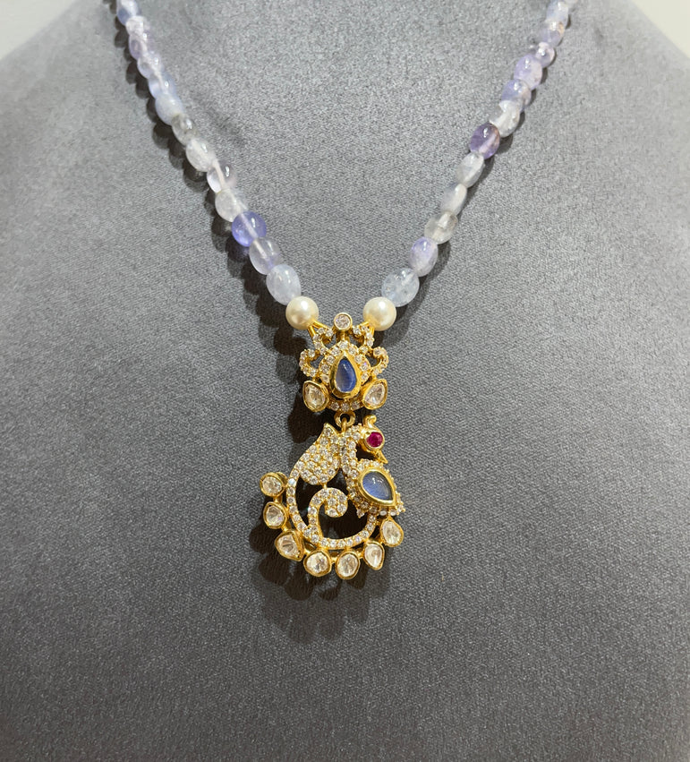925 Silver Peacock Traditional Pendant