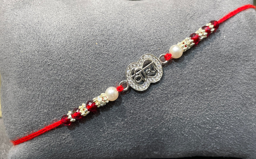 "Veera" with Moissanite Diamond Rakhi